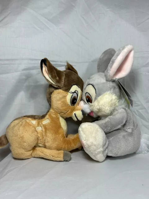 Walt Disney Bambi and Thumper 25cm Animal Core Plush Brand new Bundle
