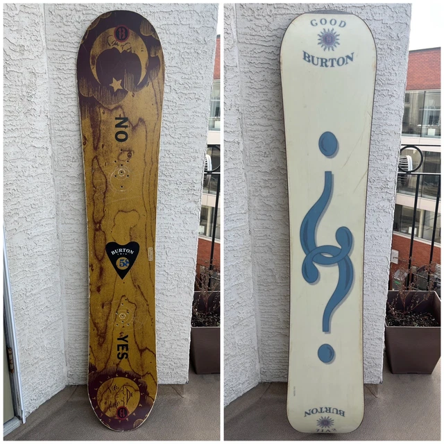 VINTAGE BURTON TWIN 58 Ouija Yes/No Snowboard 158Cm $202.50 - PicClick