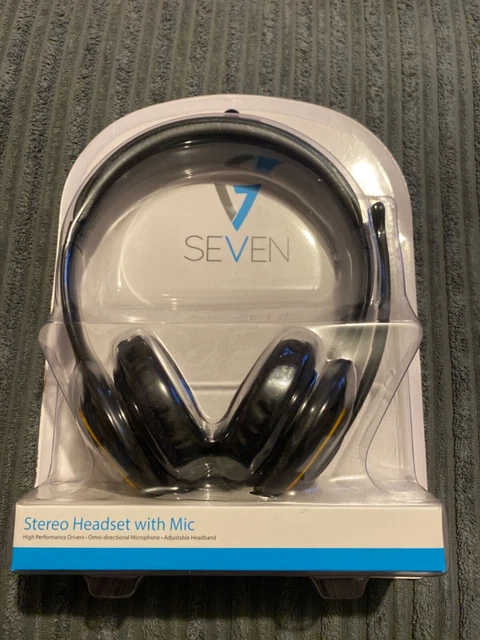 Seven stereo headset with mic clearance