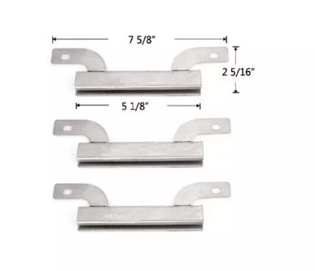 Stainless Steel Crossover Tube 3pk BBQ Gas Grill Parts for Brinkmann Charmglow