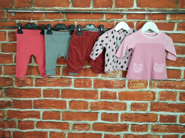 Baby Girl Bundle Age 0-3 Months Next M&S Zara Tee Top Dress Leggings Cords 62Cm