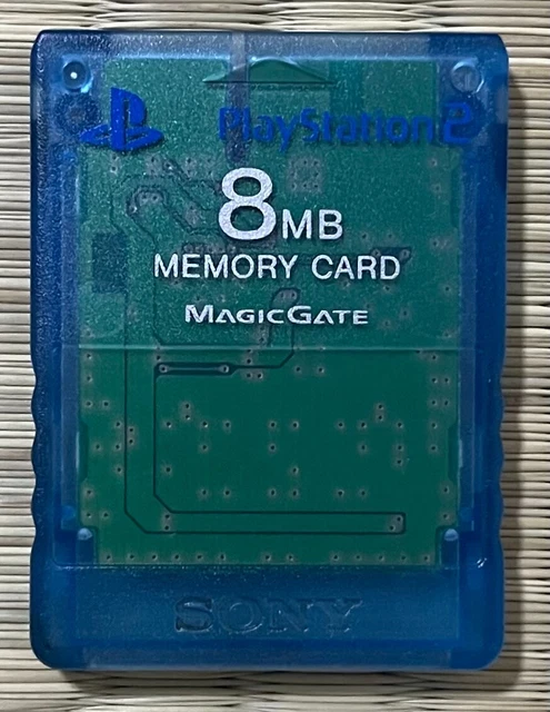 SONY PLAYSTATION 2 PS2 Memory Card Island Clear Blue SCPH-10020 - Japan