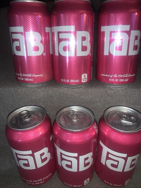 Tab Soda 6-pack 12oz Cans Discontinued Rare Collectible Limited Edition