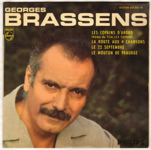 Georges Brassens "Les Copains D'abord" Ep 1965 Philips 437.042