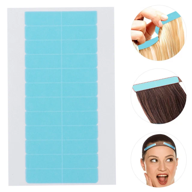 36 piezas cinta de repuesto de doble cara impermeable cinta para el cabello pieza para el cabello cinta adhesiva