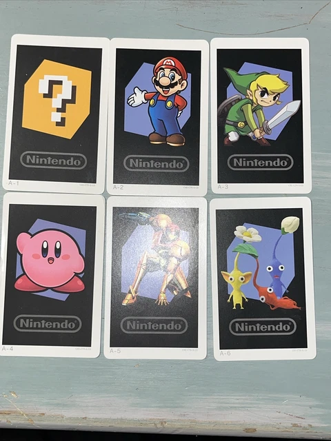NINTENDO 3DS AUGMENTED Reality AR Cards Set Of 6 Metroid Mario Zelda EC ...