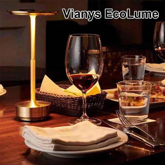 Sherum Ecolume Draadloze Lamp - Yifare Vueeze Touch Tafellamp Zwart