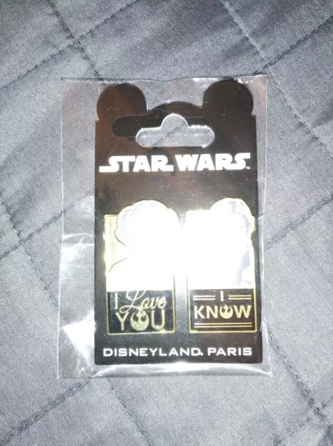 Han Leia I love you I know Star Wars Disney Land Paris Dlrp Dlp 2018 Pin 3