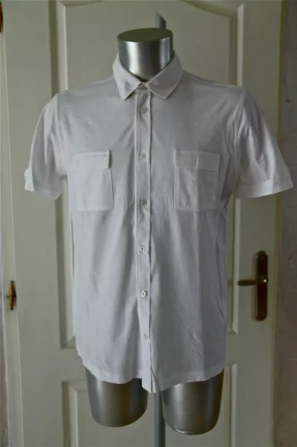 Pretty Sports Shirt White HUGO BOSS Regular Fit Size L Mint