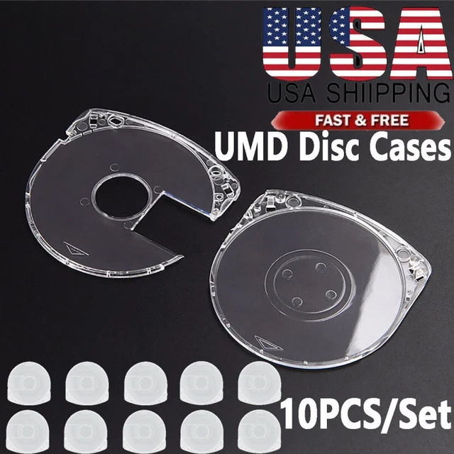 10Pcs UMD Disc Case Shell for PSP 1000/2000/3000 Replacement UMD Protective Box