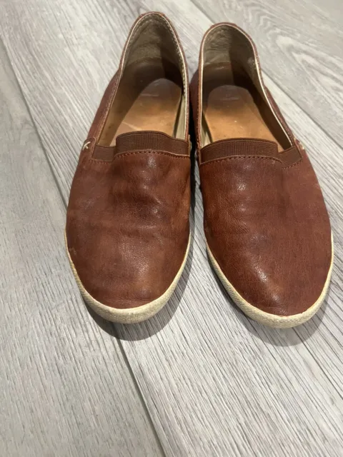 Frye Melanie Slip On Flats Women’s Size 6.5 Brown Leather