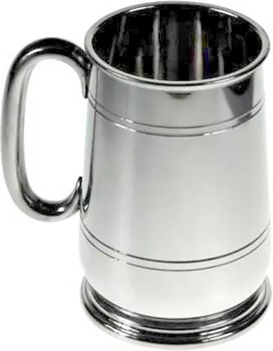 Personalised 1 Pint Howard Jacobean Style Polished Pewter Tankard Engraved Gift