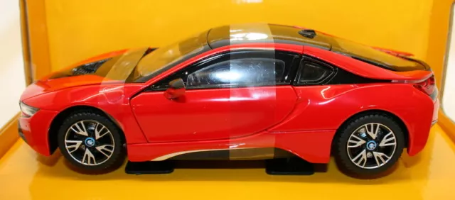 Rastar 1/24 Scale Diecast Model Car 56500 - BMW i8 - Red 2