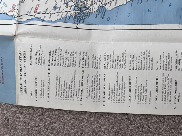 VINTAGE 1950S GUIDE to Indian Reservation - Vintage 1950s Guide To Indian Reservation Areas USA.webp