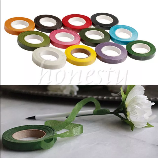 Stemtex & Oasis Florist Tape - Asst Colours Wire Work Buttonholes Craft