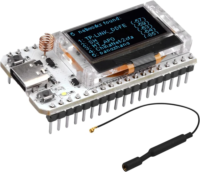 Scheda Di Sviluppo IoT ESP32 LoRa SX1262 - Con Display OLED 0,96" E Bluetooth/WiFi - 868/915MHz
