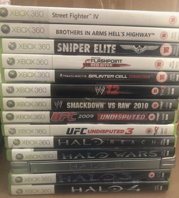 14 x Xbox 360 Games - Job Lot - Bundle inc Halo , UFC, Sniper Elite