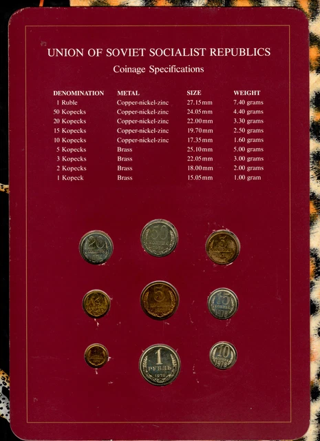 Coin Sets of All Nations USSR Russia UNC All 1978 but 20 Kopeck 1979 2