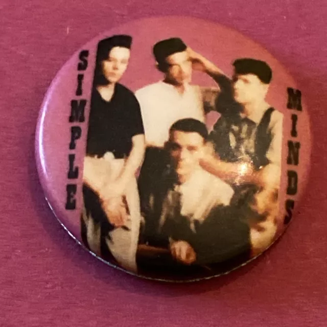 Vintage Simple Minds Pin Badge 2.3cm