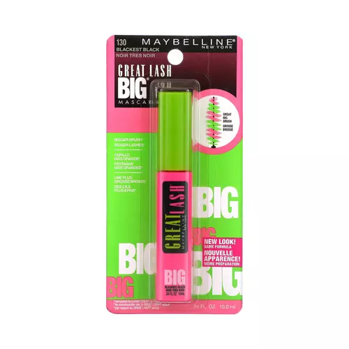 Maybelline Great Lash Big Mascara 10mL - 130 Blackest Black