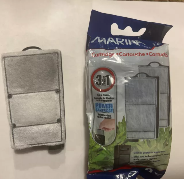 Marina I25 Power Cartridge, Replacement Aquarium Filter 2-Pack, A134 + 1 Extra!