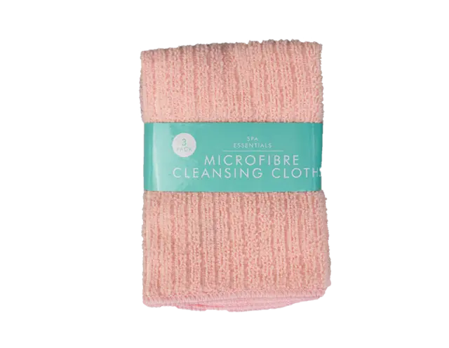 Microfibre Wash Cloths Face Bath Hand Towel Pink Super Soft Mask Spa Baby Gift