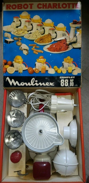 Robot MOULINEX Charlotte vintage hachoir viande râpe