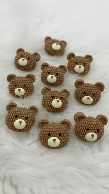 Kids Baby Cute Bear Cartoon Shank Sewing Buttons, Craft Supply, Sewing Supply