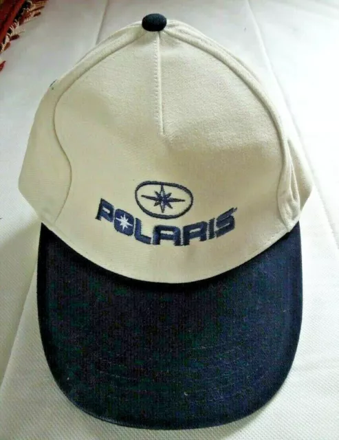 Vintage Polaris Cable Embroided Logo White Baseball Cap Adjustable Rare New Rare