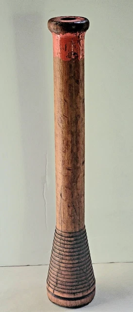 Antique Primitive Wooden Spindle Early 1900s Industrial Salvage 14" Tall