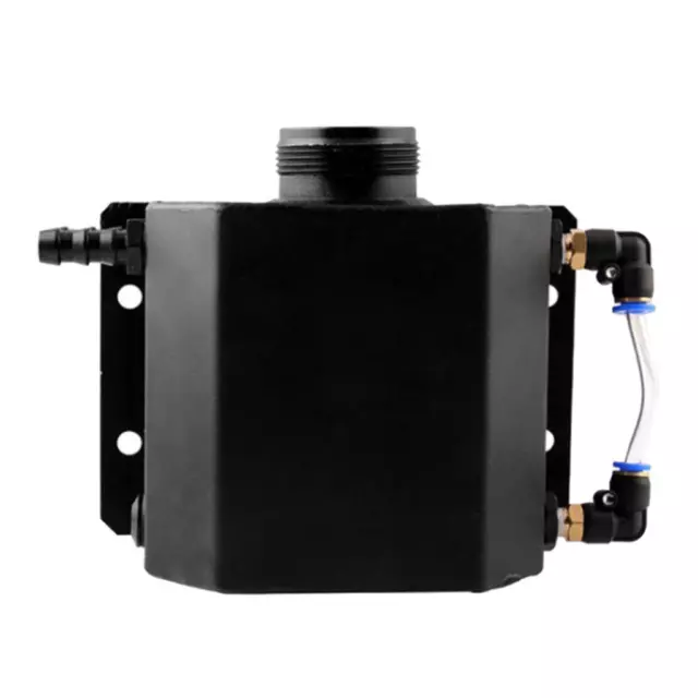 1Liter Aluminum Radiator Coolant Overflow Bottle Recovery Water Tank Black