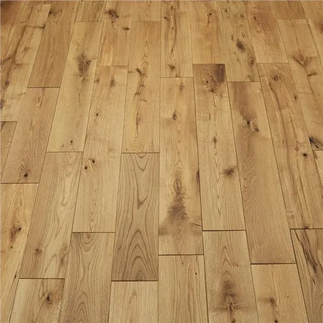 Sample: Engineered Wood Oak Flooring - Brushed UV Oiled - 15 x 3 x 127mm Click