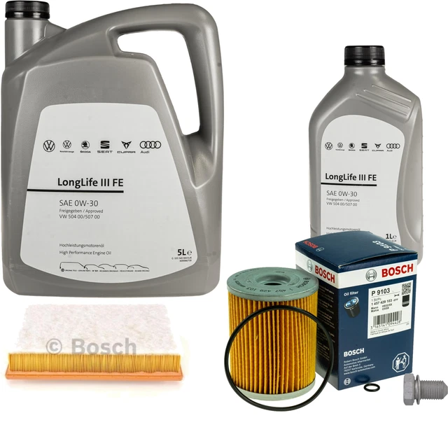 Aceite De Motor 0W-30 LongLife III FE Original VAG - 10 Litros, Aprobación VW 504 00/507 00, Sintético