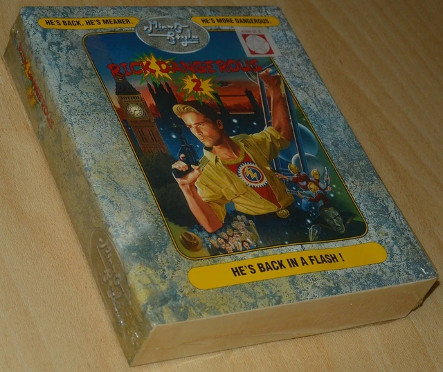 Jeu Compilation SIRIUS Pour Atari 520ST - Inclut Satan, Rick Dangerous 2, Hard Drivin' - Très Bon état