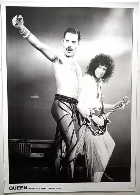 QUEEN Poster Freddie Mercury London Wembley Arena 1984 The Works Period