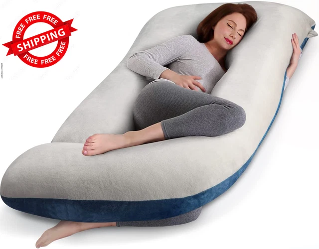 Pregnancy Pillows for Sleeping 55 Inches U-Shape Full Body Pillow and Maternity