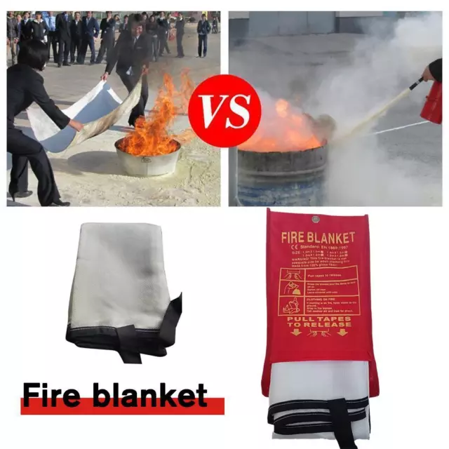 Prepared Emergency Fire Blanket Fiberglass Blanket Retardant Blankets Hot  Sale