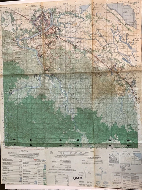 VIETNAM WAR MAP U S Army Corp Engineers Bach Ma 6541 II 1966 22 5 X 29 vietnam-war-map-u-s-army-corp-engineers-bach-ma-6541-ii-1966-22-5-x-29