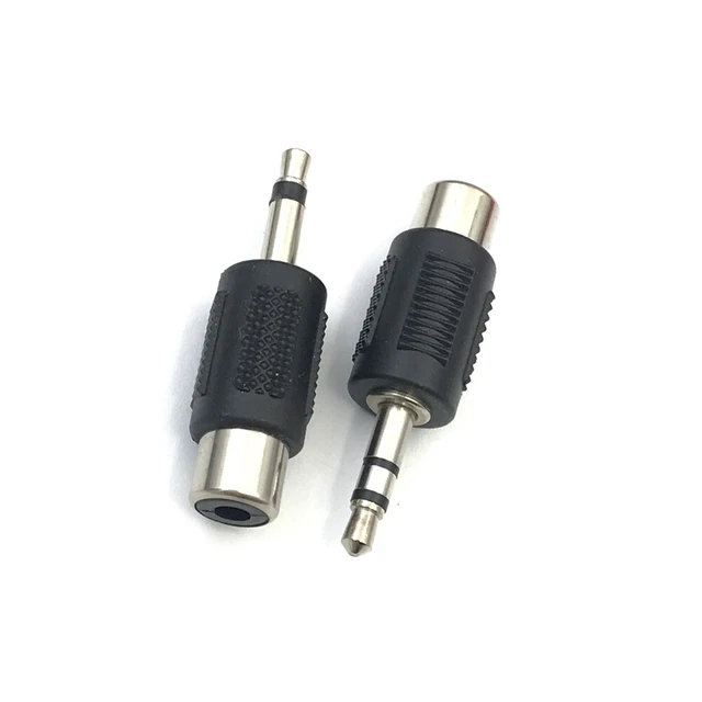 3.5mm Stereo To Mono Adapter - Right Angle Elbow Jack, Male To Female Audio Combine
