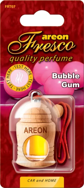 2x Original Areon Fresco Air Freshener Scent Container Bubblegum