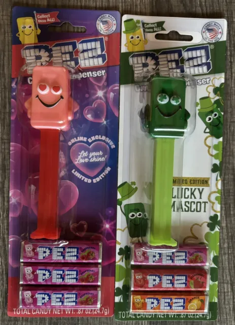 Newest Mascot PEZ Dispensers - Valentines & St. Patricks *Limited Edition* 2024