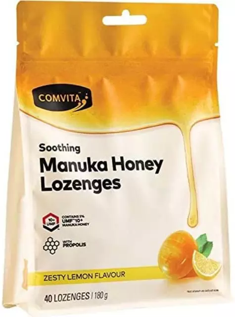 Manuka Honey with Propolis Lozenges, 40 Count