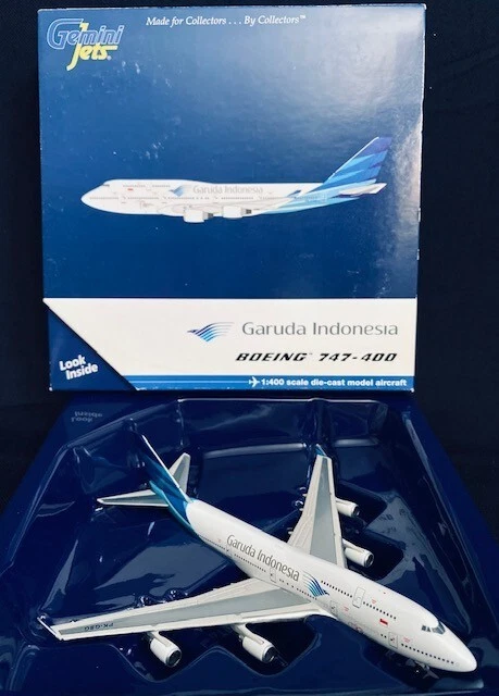 JFOX Garuda 747-400 1:200 – Nouvelle Livrée PK-GSG, Édition Limitée