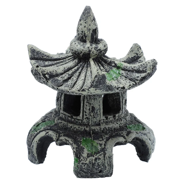 Micro Landscape Pavilion Resin Mini Pagoda Fish Tank Decorations