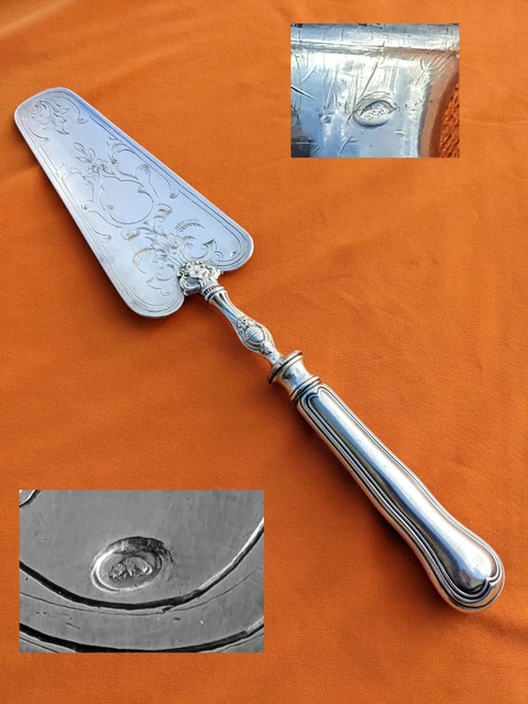 Magnifique pelle à tarte en argent massif de style Renaissance on Gens de Confiance