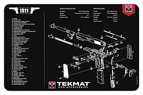 TekMat 1911 Pistolet Nettoyage Tapis