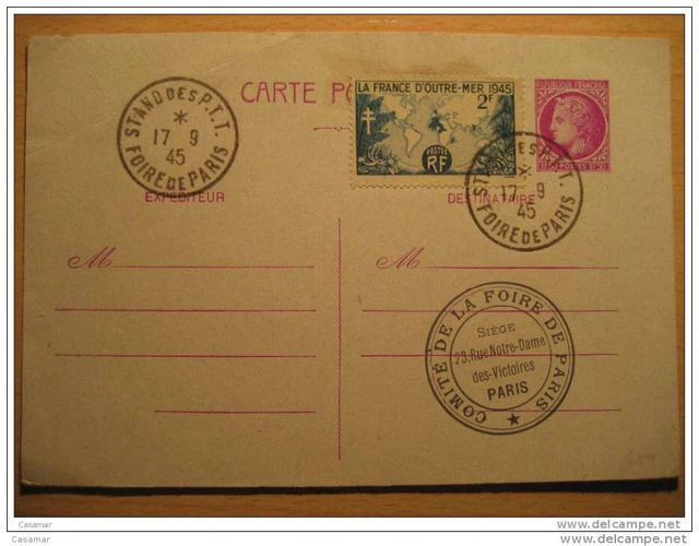 Carte postale Libonis - Exposition universelle de Paris - Oblitération temporaire - Carte postale