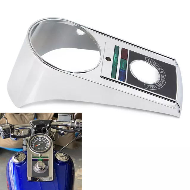 Tacho Armaturenbrett Abdeckungsgehäuse Kit für Harley-Davidson Softail Chrom