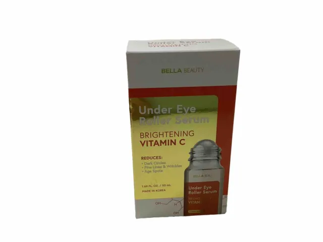 Bella Beauty Under EYE ROLLER Serum / Brightening Vitamin C 1.69 Fl Oz/50 ML