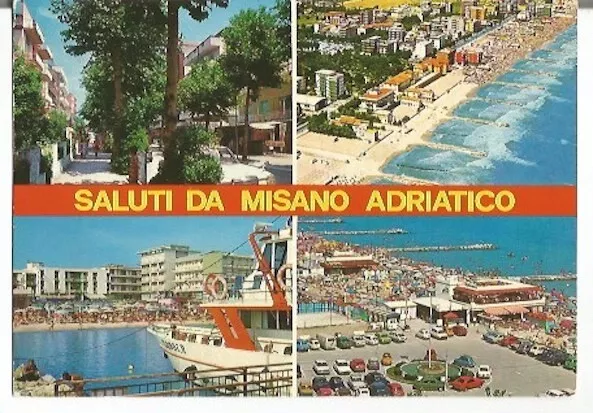 Cartolina-Saluti Da Misano Adriatico-Riviera Adriatica-Viaggiata Nel 1985